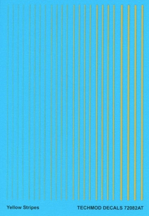 Techmod 72082 Yellow Stripes 1/72