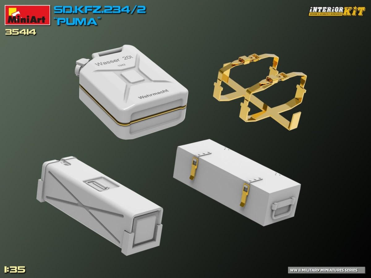 MiniArt 35414 Sd.Kfz. 234/2 PUMA. INTERIOR KIT 1/35 – Bild 29