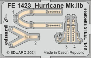 Ceintures de sécurité Eduard FE1423 Hurricane Mk. IIb, acier, Arma Hobby, échelle 1/48