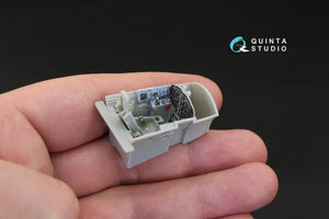 Intérieur imprimé en 3D et coloré sur papier décalcomanie Quinta Studio QD48137 MiG-15 bis (pour kit Bronco) 1/48 – image 6