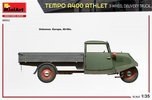 MiniArt 38032 TEMPO A400 ATHLET 3-WHEEL DELIVERY TRUCK 1/35 – Bild 5