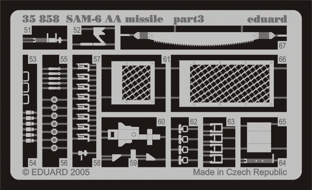Eduard 35858 SAM-6 AA missile 1/35 Trumpeter – immagine 3