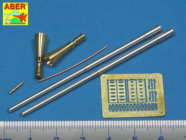 Aber 35L-100 Set of 5,5cm Rheinmetall Geraet 58 barrels for German E-50 Flakpanzer 1/35 – Bild 2