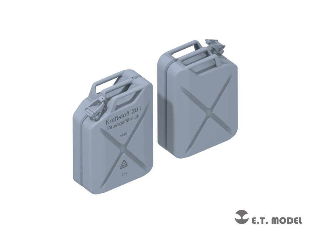 E.T. Model P35-242 WWII German 20L JERRY CANS SET(3D Printed) 1/35 – zdjęcie 3