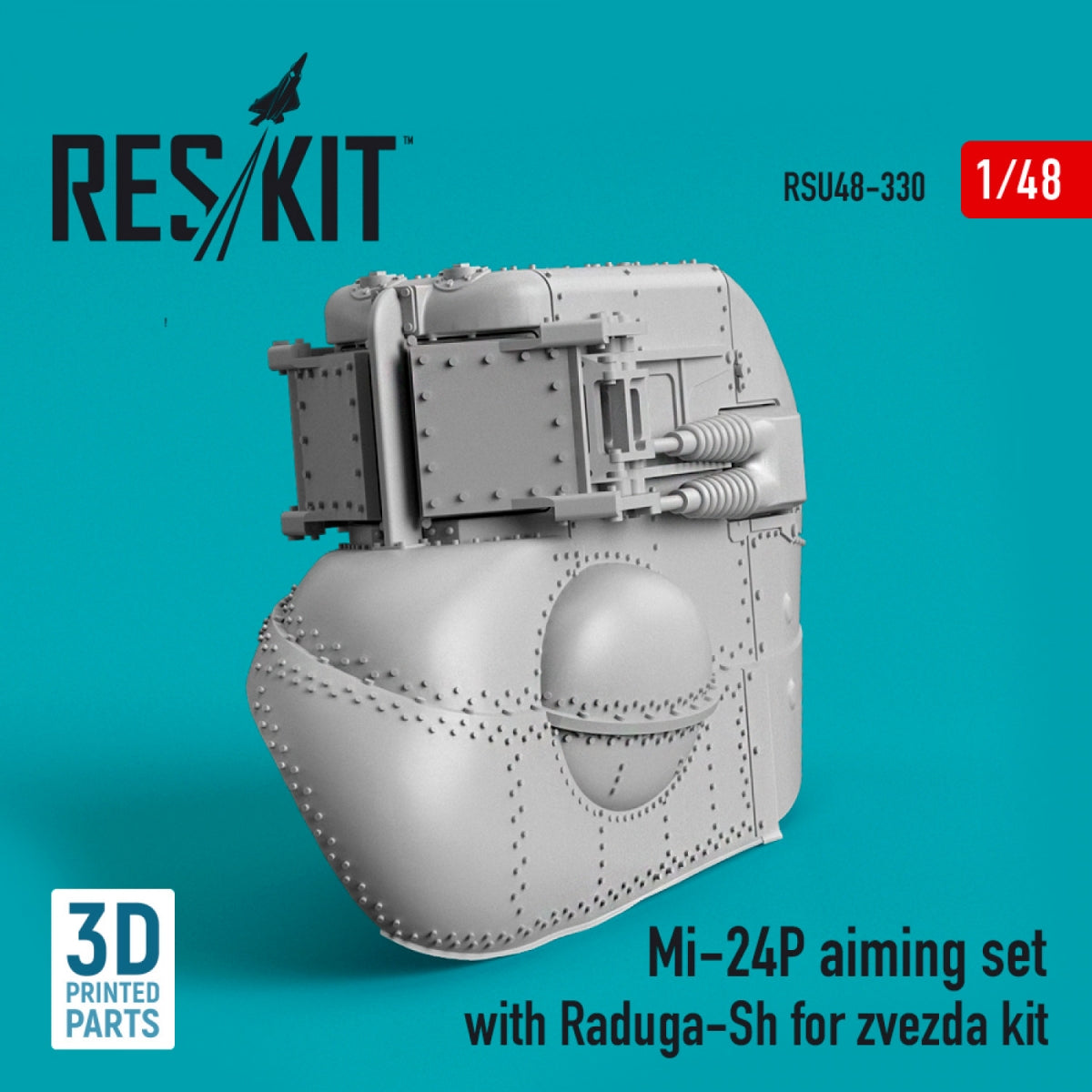 RESKIT RSU48-0330 MI-24P AIMING SET WITH RADUGA-SH FOR ZVEZDA KIT (3D PRINTED) 1/48 – Bild 2