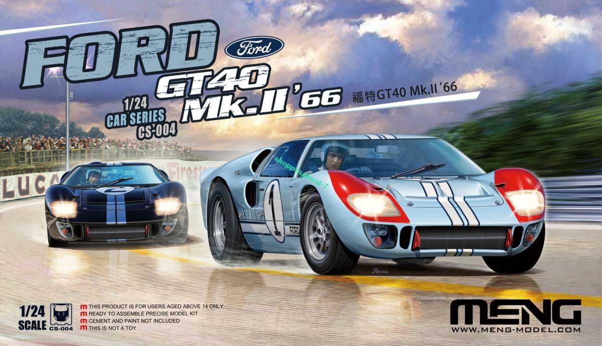 Meng modèle CS-004 Ford GT40 Mk.II 1/24