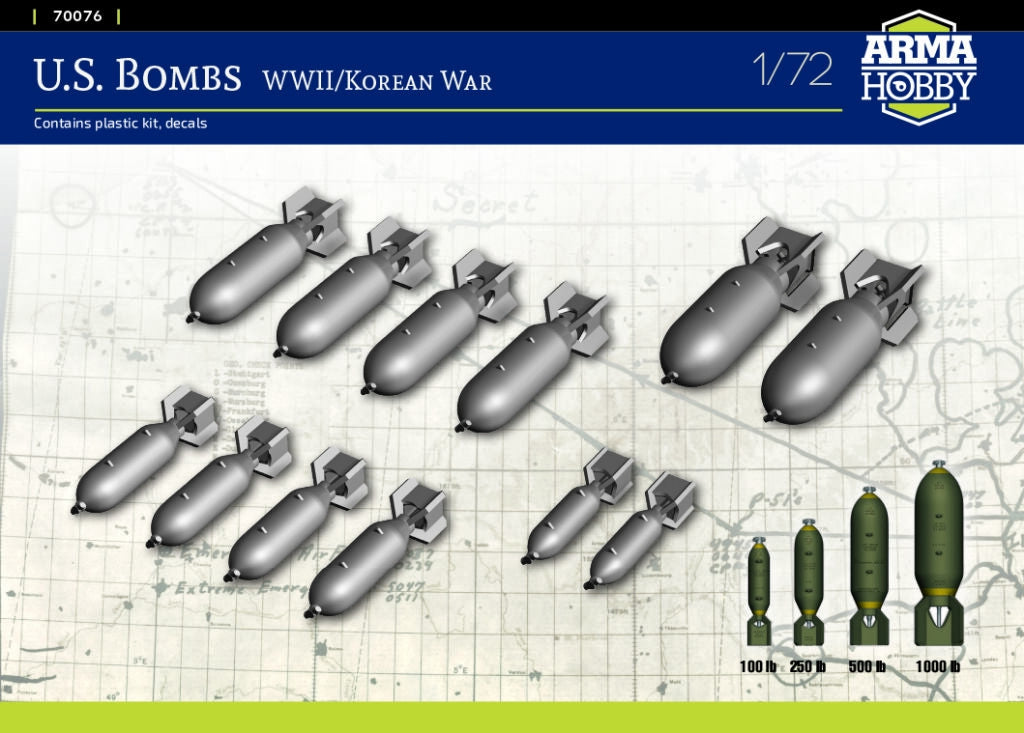 Arma Hobby 70076 U.S. Bombs WWII/Korean War 1/72 – imagen 2