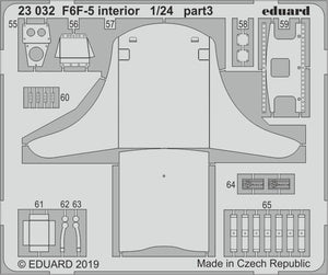 Eduard 23032 F6F-5 interior AIRFIX 1/24 – Bild 2