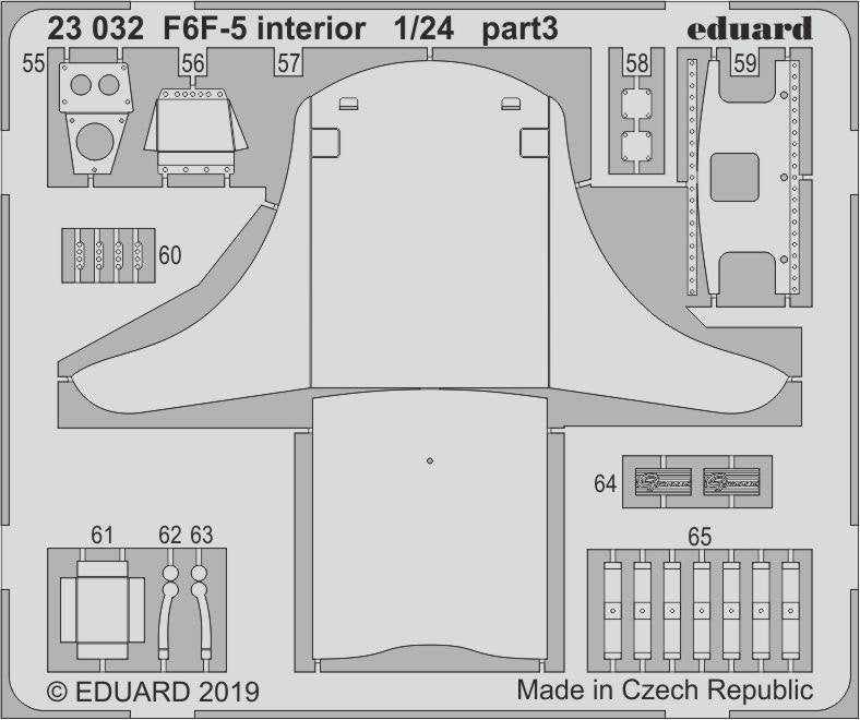 Eduard 23032 F6F-5 interior AIRFIX 1/24 – Bild 2