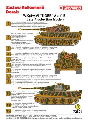Techmod 72801 - Pz.Kpfw.VI Tiger Ausf.E (Mid Production Model) 1/72 – Bild 2