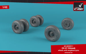 Roues Armory Models AW48311 CH-47 Chinook avec pneus lestés 1/48  – image 4