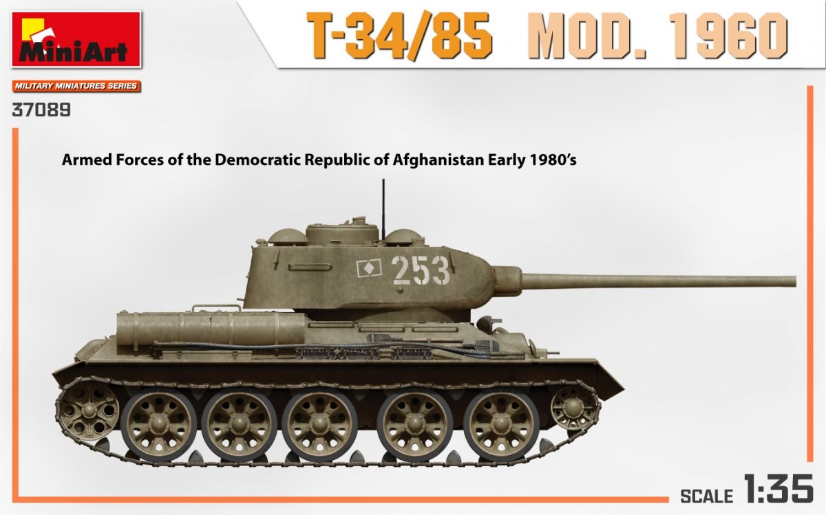 MiniArt 37089 T-34/85 MOD. 1960 1/35 – zdjęcie 5