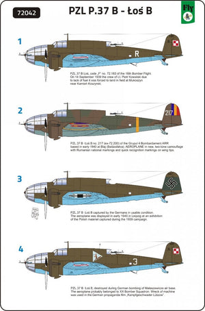 Fly 72042 PZL.37 B Łoś Polish Medium Bomber 1/72 – immagine 9