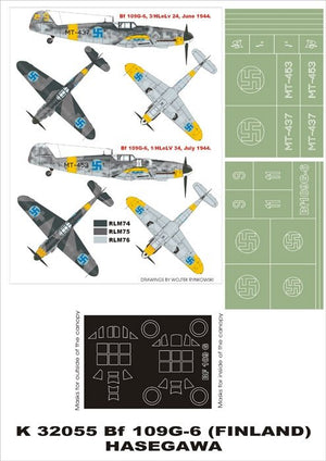 Montex K32055 Bf-109G6 (FINLANDE) 1/32