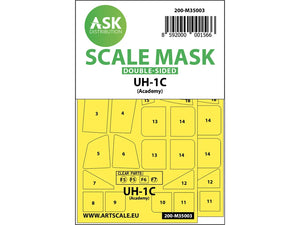 Art Scale Kit M35003 UH-1C Double-Sided Painting Mask for Academy 1/35