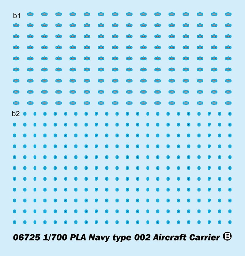 Trumpeter 06725 PLA Navy type 002 Aircraft Carrier 1/700 – image 8