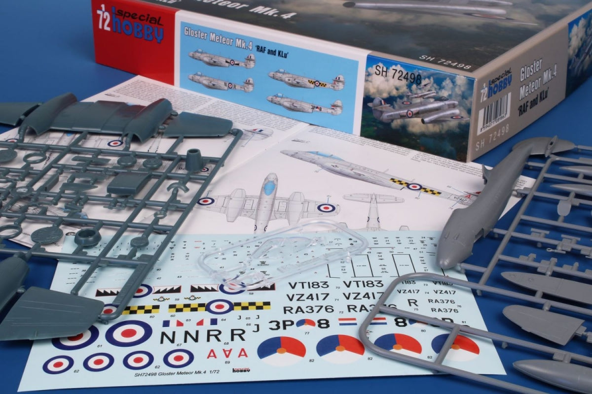Special Hobby 72498 Gloster Meteor Mk.4 &amp;#39;RAF And KLu 1/72 – immagine 3