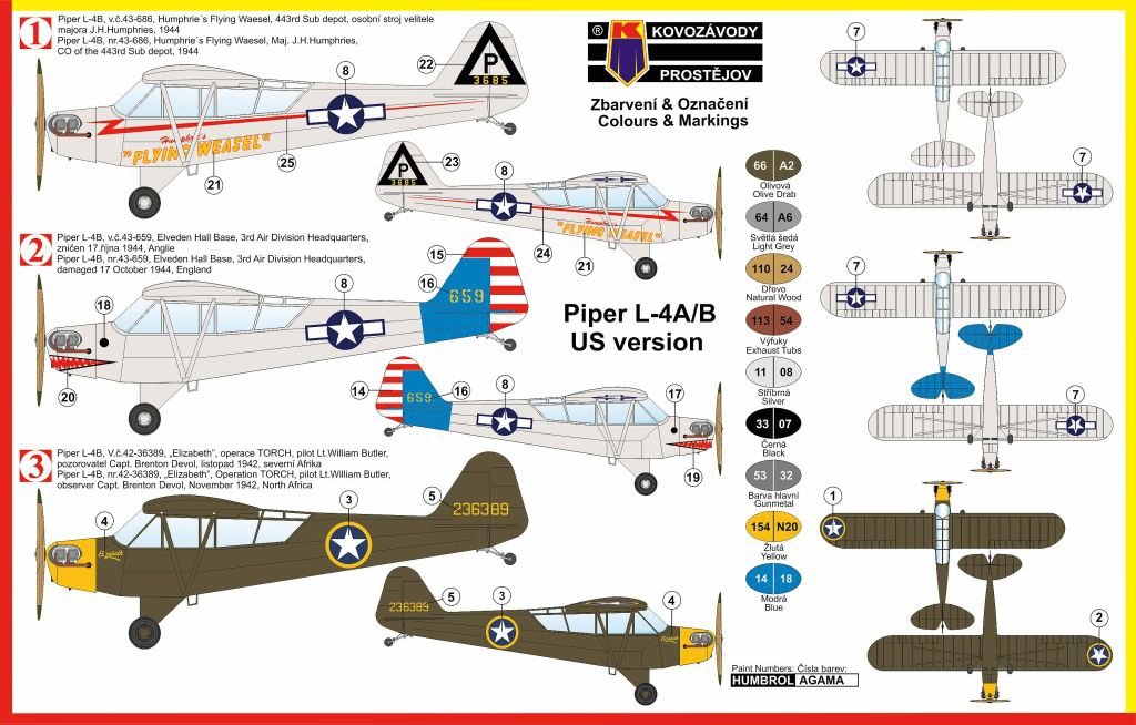 Kozavody Prostejov KPM0040 Piper L-4A/B 1/72 – imagen 2