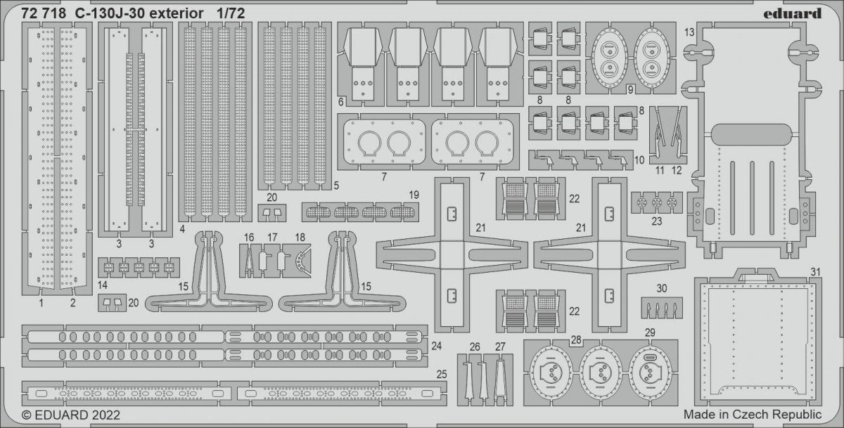 Eduard BIG72168 C-130J-30 PART I ZVEZDA 1/72 – imagen 3