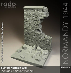 RADO Miniatures RDM35B02 Ruined Norman Wall 1/35 – Bild 2