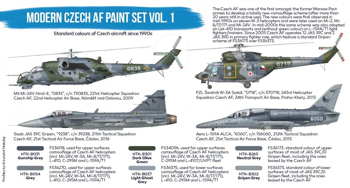Hataka Hobby HTK-BS89 Modern Czech AF paint set vol. 1 (6x17ml) – imagen 3