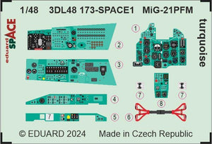 Eduard 3DL48173 MiG-21PFM turquoise SPACE EDUARD 1/48 – image 4