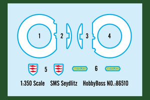 Hobby Boss 86510 SMS Seydlitz 1/350 – imagen 3