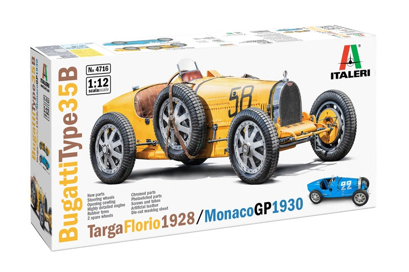 Italeri 4716 Bugatti Type 35B - Targa Florio 29/Monaco GP 30 1/12 – image 2