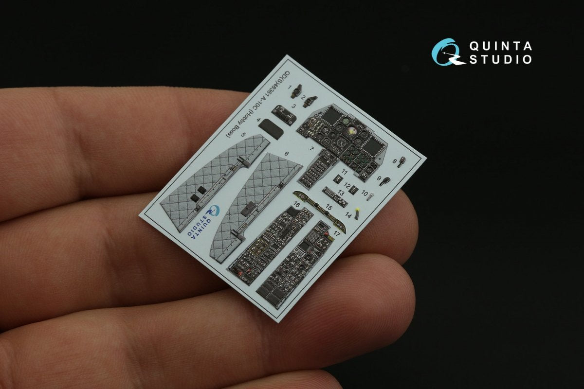 Quinta Studio QDS-48361 A-10C 3D-Printed &amp;amp; coloured Interior on decal paper (Hobby Boss) (Small version) 1/48 – Bild 4