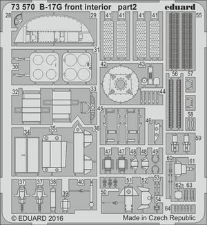 Eduard 73570 B-17G front interior AIRFIX A08017 1/72 – Bild 2