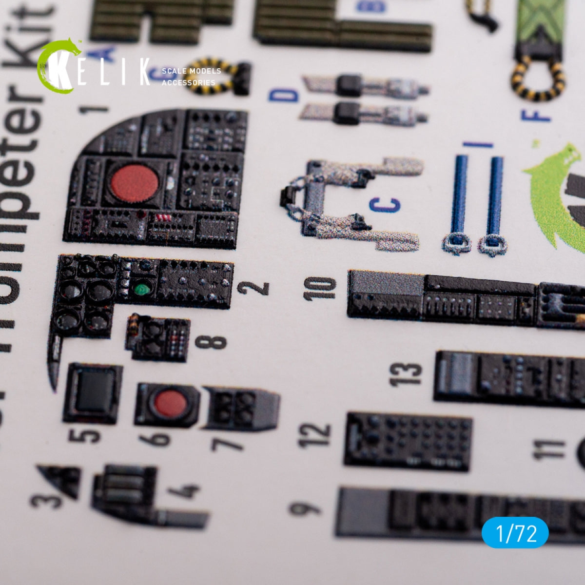 KELIK K72086 A-6A Intruder interior 3D decals for Trumpeter kit 1/72 – Bild 5