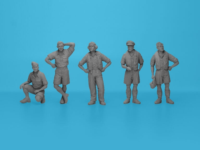 ICM 48080 Pilotes de la RAF en uniformes tropicaux (1941-1945) 1/48 – image 4