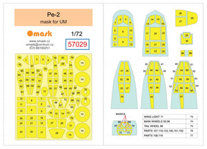 Omask 57029 Pe-2 mask (for UM) 1/72 – image 2