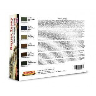 Lifecolor CS44 Acrylic paint set British tanks Set 2 6x22ml – zdjęcie 2