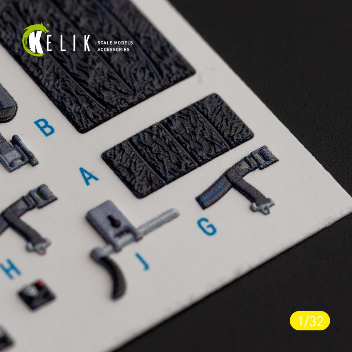 KELIK K32026 F-16I &amp;quot;Sufa&amp;quot; - interior 3D decals for Academy kit 1/32 – immagine 11