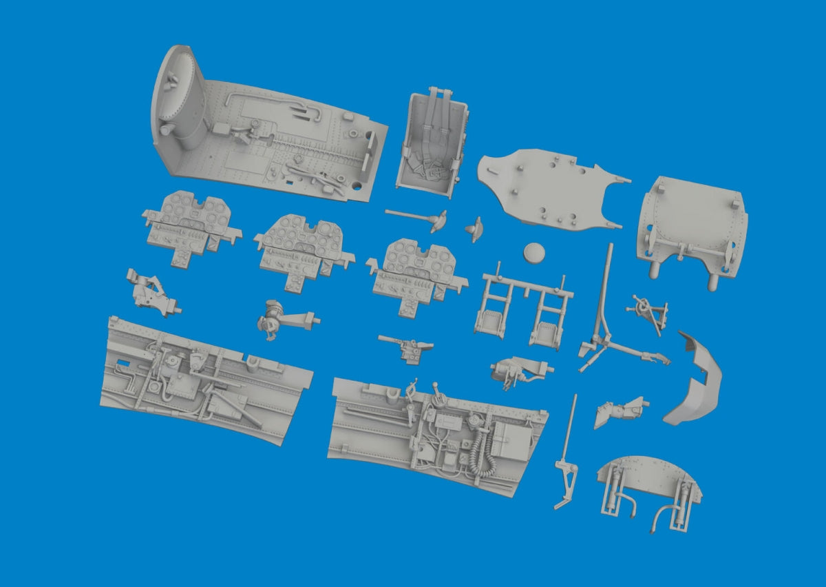 Eduard 6481132 P-40N cockpit PRINT EDUARD 1/48