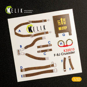 KELIK K32010 F-8J CRUSADER- INTERIOR 3D DECAL FOR TRUMPETER KIT 1/32 – zdjęcie 2