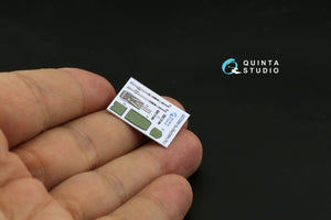 Quinta Studio QD72060 Su-35S 3D-Printed &amp;amp; coloured Interior on decal paper (GWH) 1/72 – immagine 6