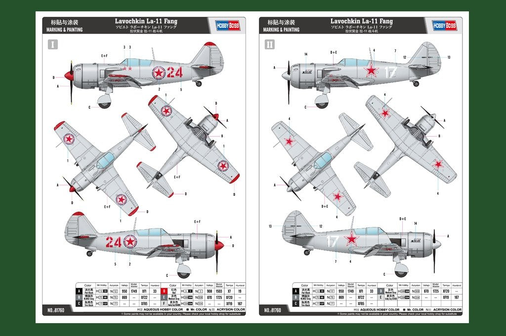 Hobby Boss 81760 Lavochkin La-11 Fang 1/48 – immagine 3