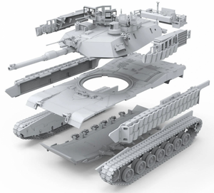 Meng Model 72-003 U.S Main Battle Tank M1A2 SEP ABRAMS TUSK II 1/72 – zdjęcie 4