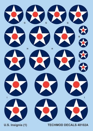 Techmod 48102 - US National Insignia 1919-1942 1/48 – image 2