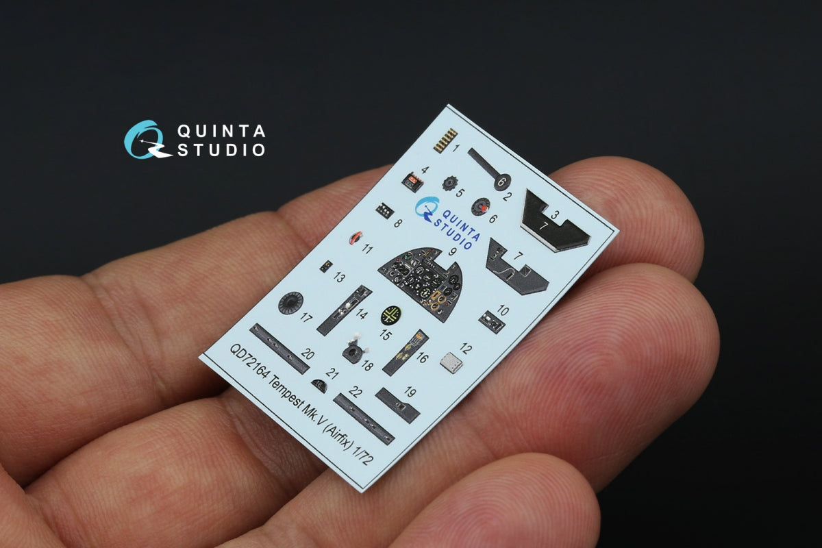 Quinta Studio QD72164 Tempest Mk.V 3D-Printed coloured Interior on decal paper (Airfix) 1/72 – Bild 5