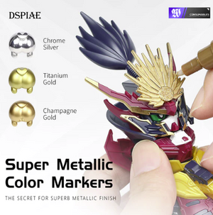 DSPIAE MKS-02 Super Metallic Marker Titanium Gold – image 2