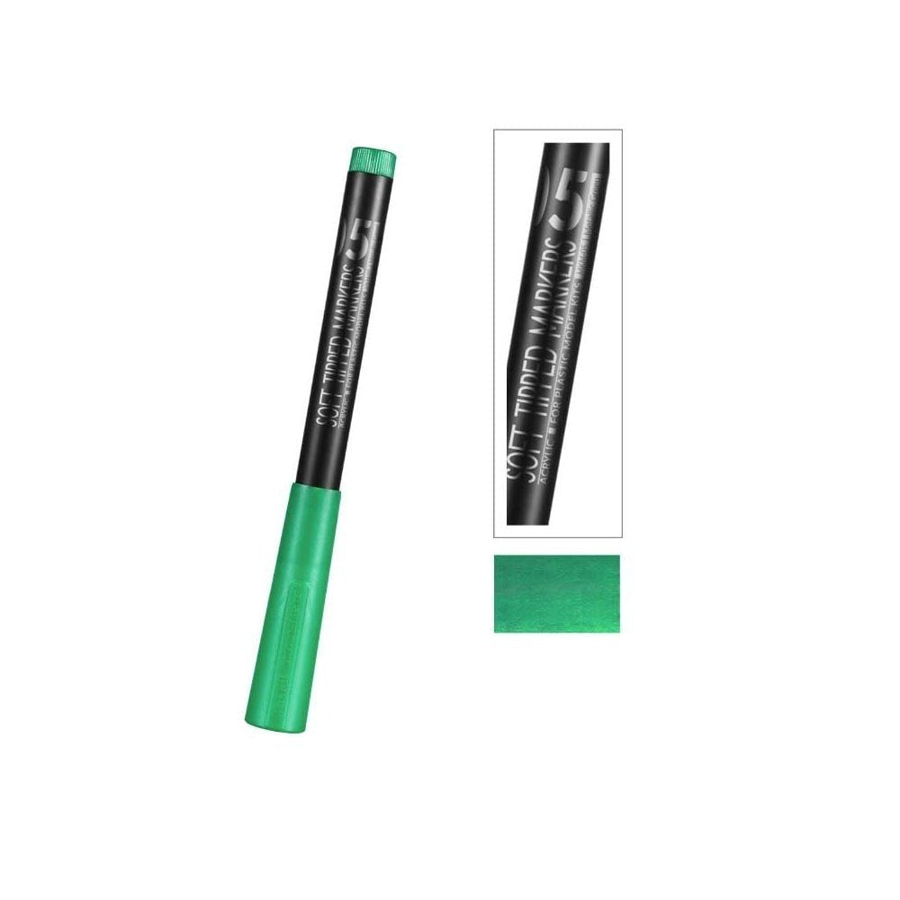 DSPIAE MKM-05 Metallic Green Soft Tipped Marker Pen