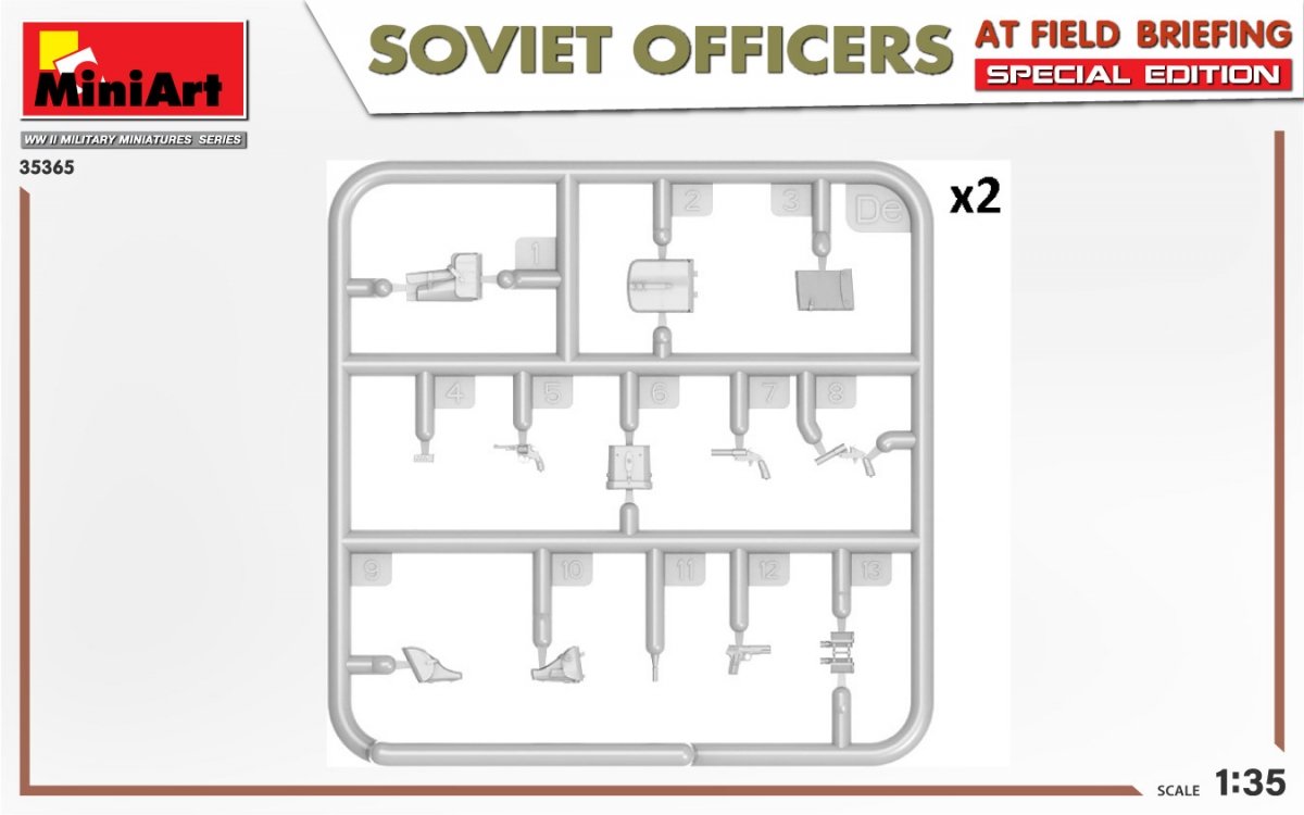 MiniArt 35365 SOVIET OFFICERS AT FIELD BRIEFING. SPECIAL EDITION 1/35 – imagen 6