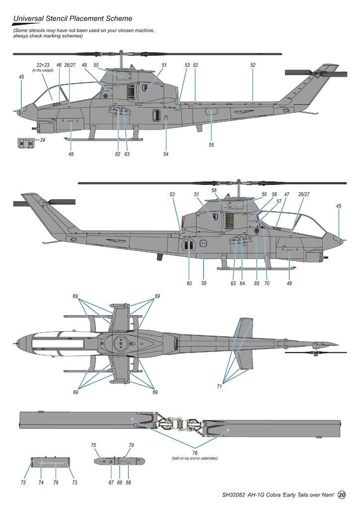 Special Hobby 32082 AH-1G Cobra ‘Early Tails over Vietnam’ Hi-Tech Kit 1/32 – Bild 7
