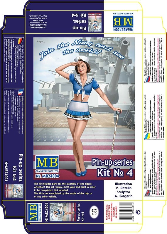 Master Box 24004 Pin-up series Kit No. 4 Suzie 1/24 – immagine 3