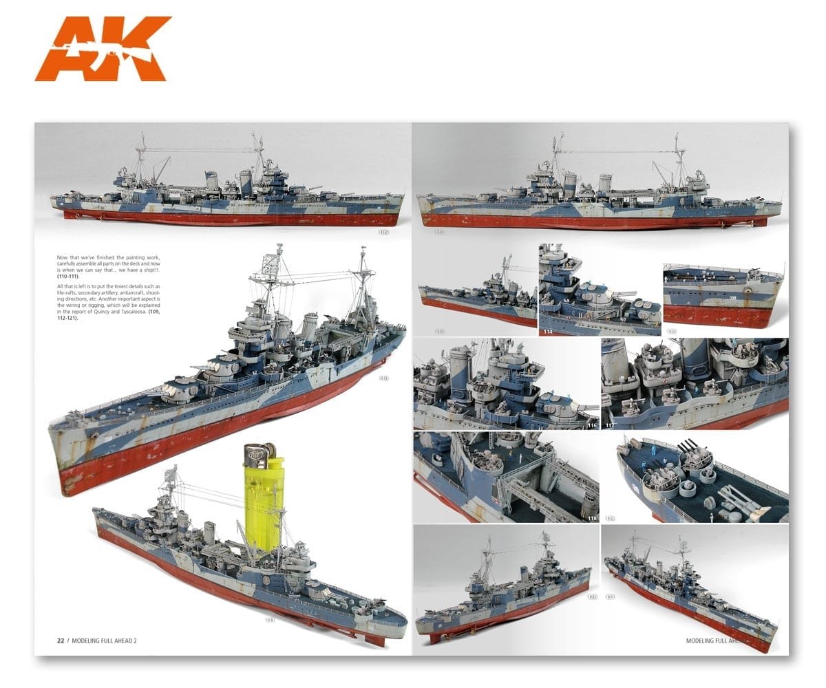 AK Interactive AK895 MODELLING FULL AHEAD 2 NEW ORLEANS CLASS (English) – zdjęcie 6