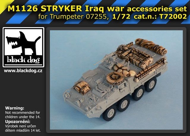 Black Dog T72002 M1126 STRYKER Guerre d&amp;#39;Irak pour Trumpeter 07255 1/72 – image 6