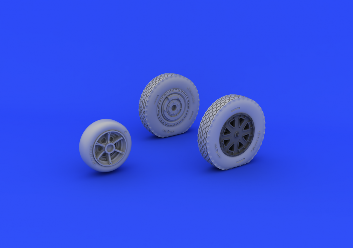Eduard 632073 P-39 wheels late KITTY HAWK 1/32 – Bild 3